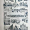 Scandinavie, paysages, monuments et scènes régionales, planche ancienne de 1923