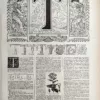 LU21923T000-R-Lettre-T Lettre T décorative et alphabet typographique, planche ancienne de 1923